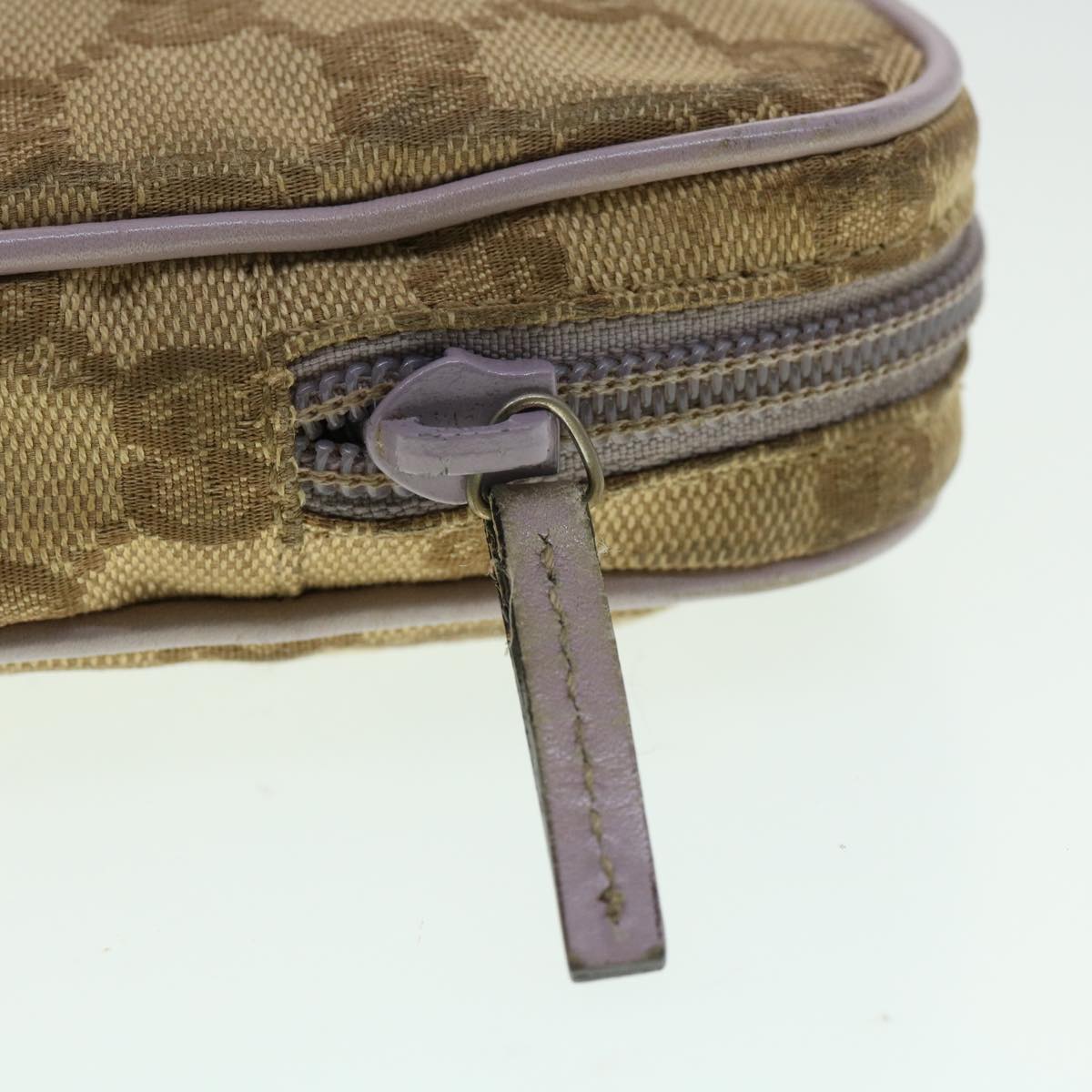 GUCCI GG Canvas Pouch 2Set Black Beige am3271