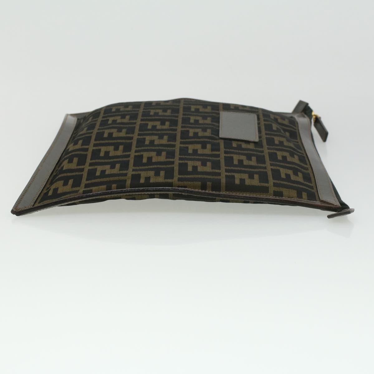 FENDI Zucca Canvas Clutch Bag Brown am3368