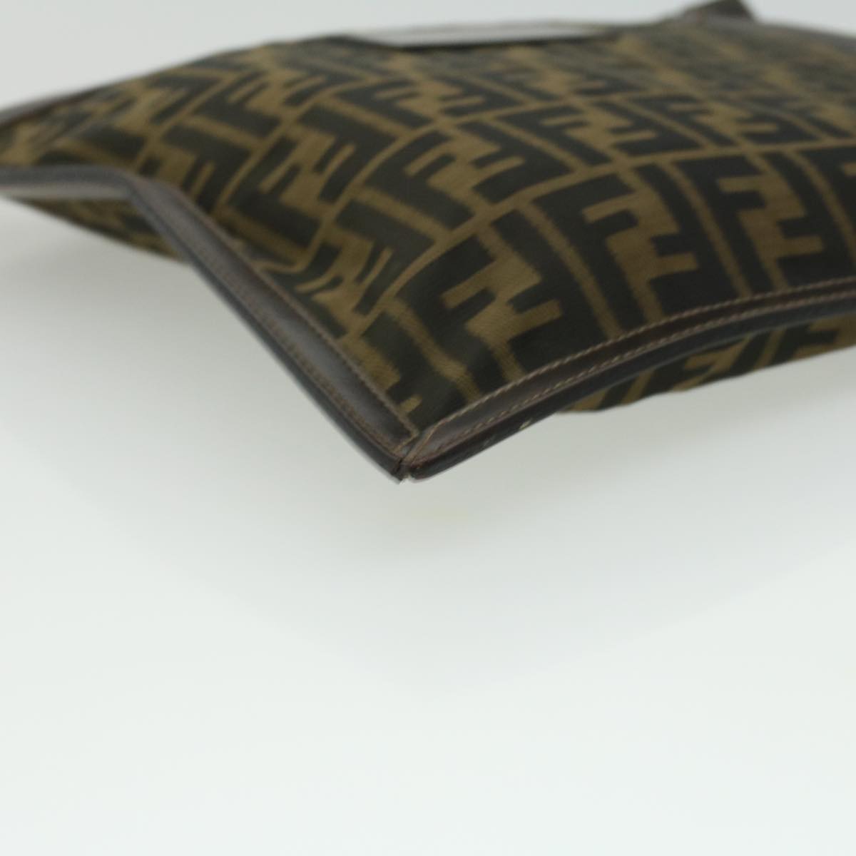 FENDI Zucca Canvas Clutch Bag Brown am3368