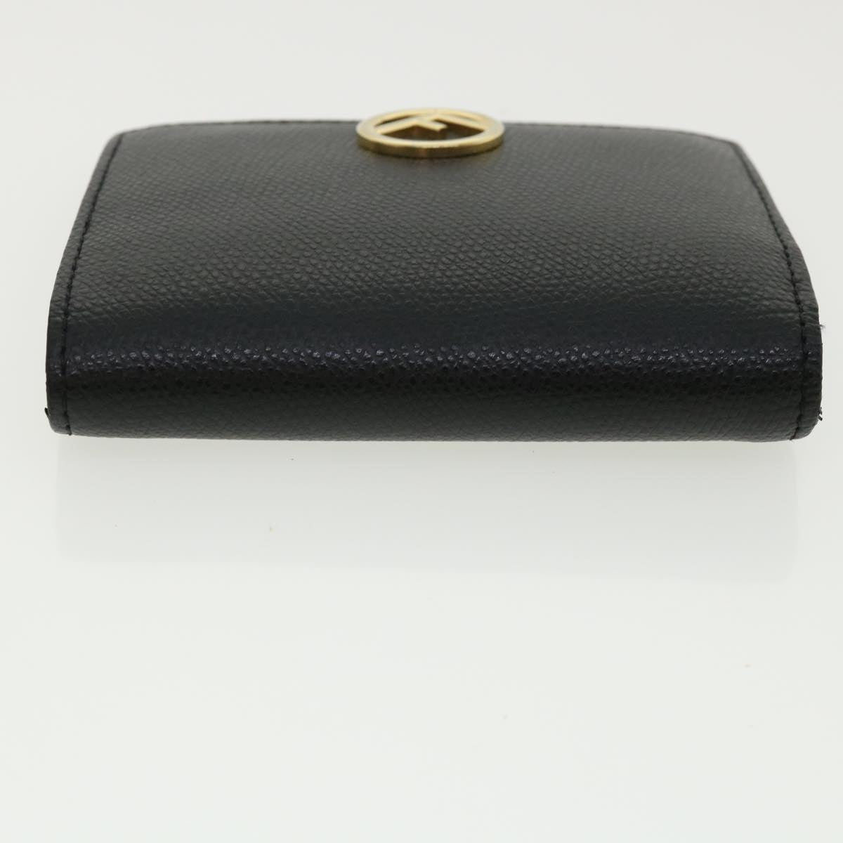 FENDI Wallet Leather Black am3478