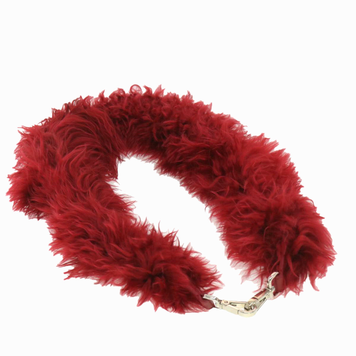 FENDI Shoulder Strap fur 35"" Red am3524