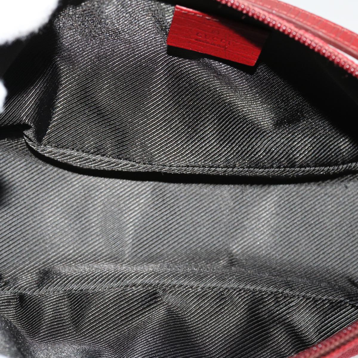 GUCCI GG Canvas Accessory Pouch Red 07198 am3657
