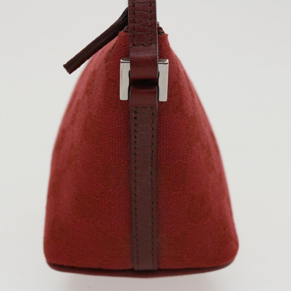 GUCCI GG Canvas Accessory Pouch Red 07198 am3657