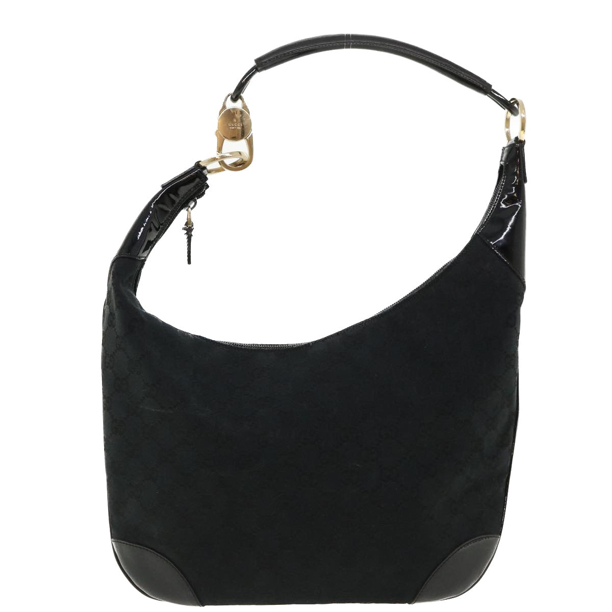 GUCCI GG Canvas Shoulder Bag Canvas Black am3702