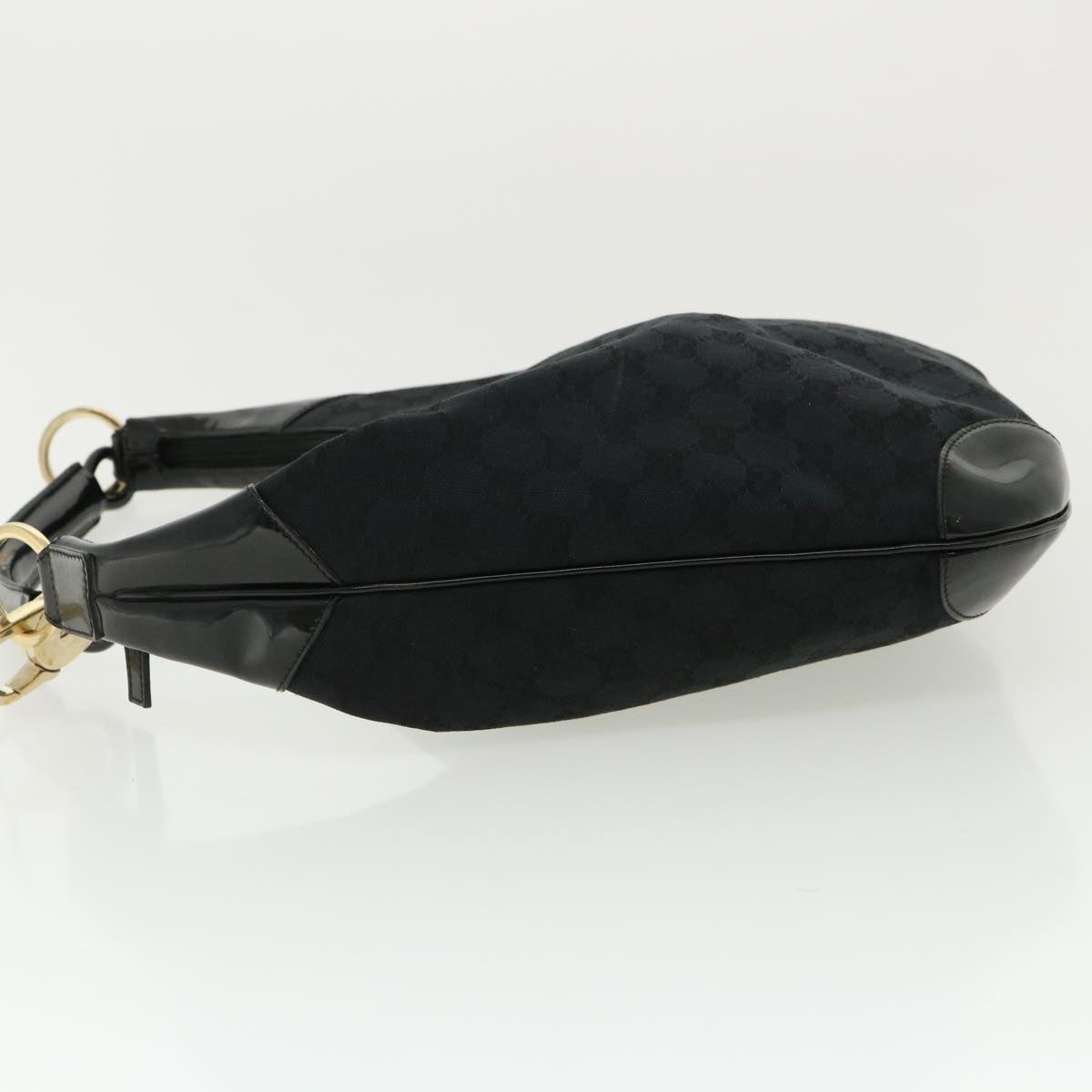 GUCCI GG Canvas Shoulder Bag Canvas Black am3702