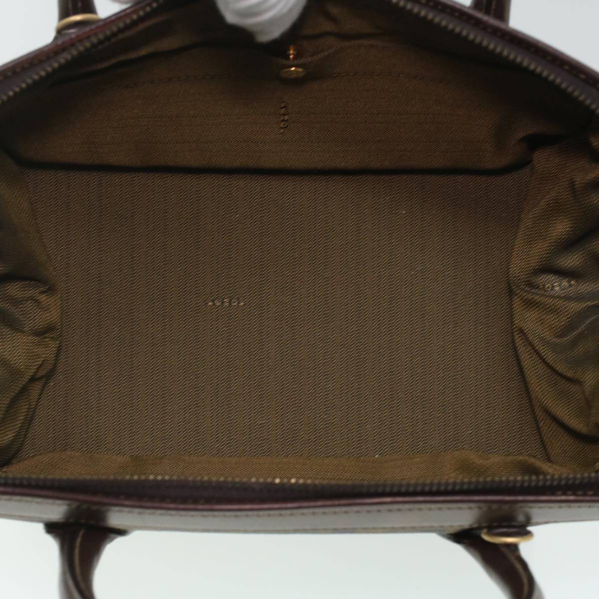 FENDI Zucca Canvas Hand Bag 2way Brown Black am3888A