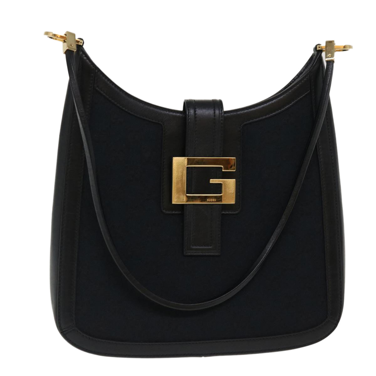 GUCCI GG Canvas Shoulder Bag Black 4142 am3951