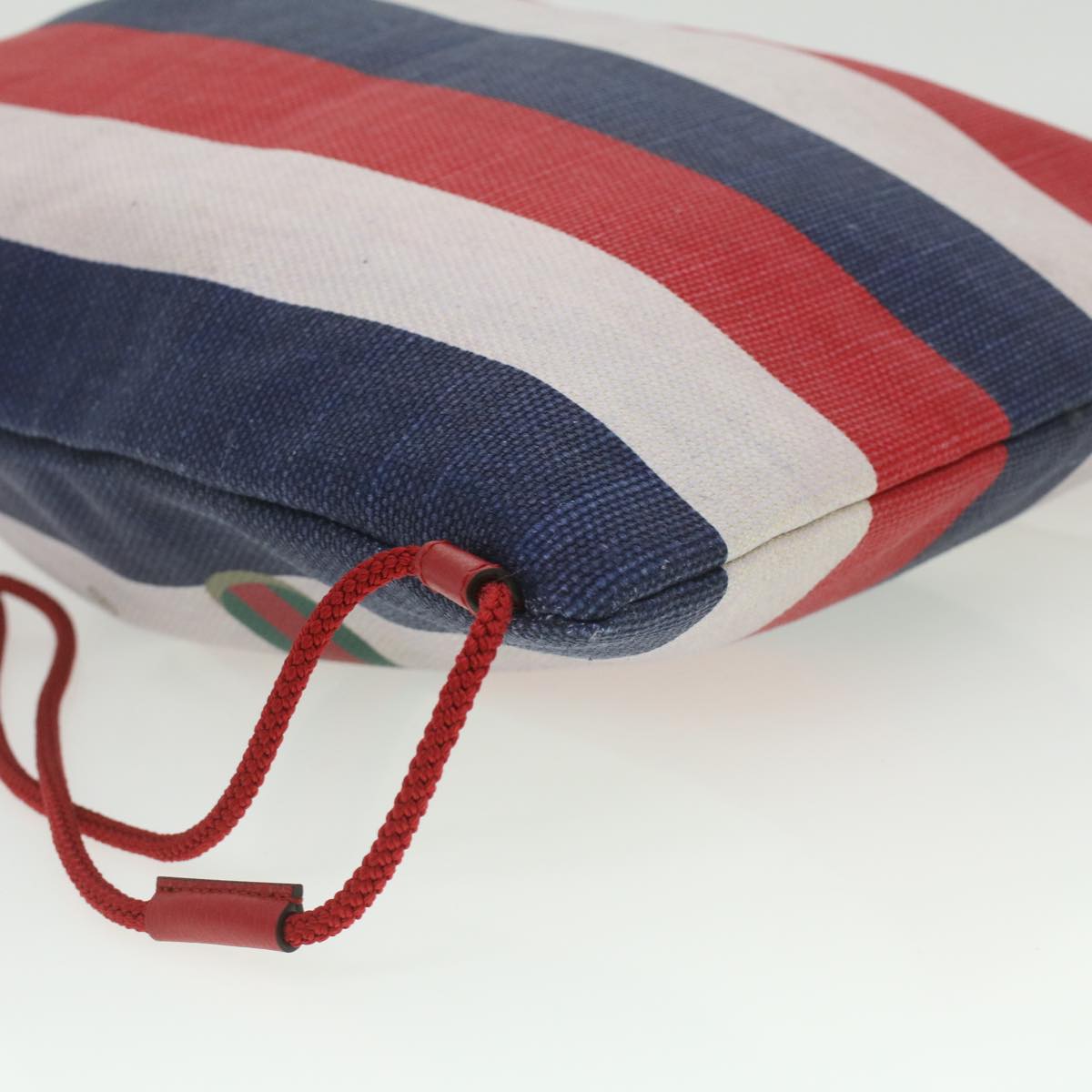 GUCCI Web Sherry Line Backpack Canvas Tricolor Red Blue Green 473872 am3970