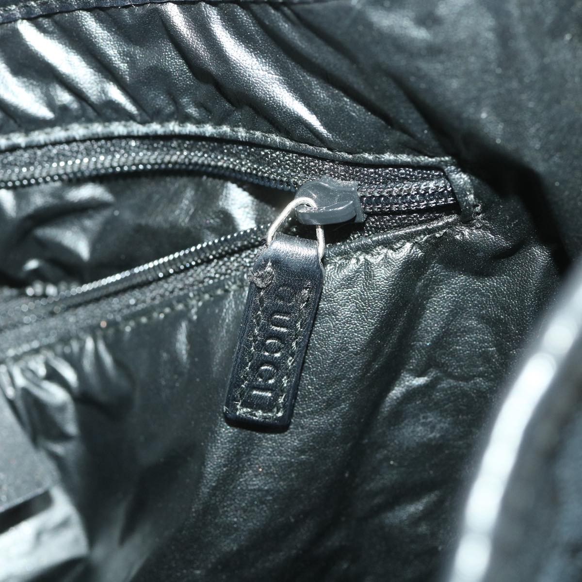 GUCCI GG Canvas Jackie Shoulder Bag Black 001.4075 am3986