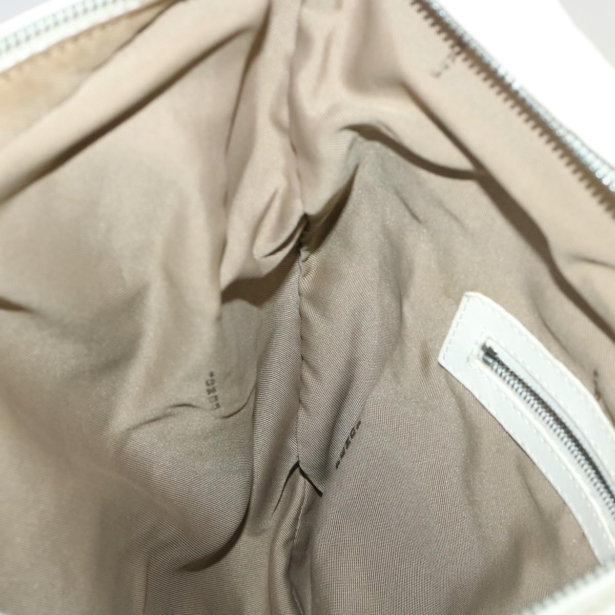 FENDI Shoulder Bag Leather White am4131