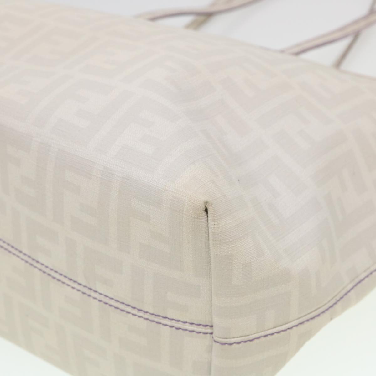 FENDI Zucca Canvas Tote Bag White 8BH185-UZD 108-211 am4133