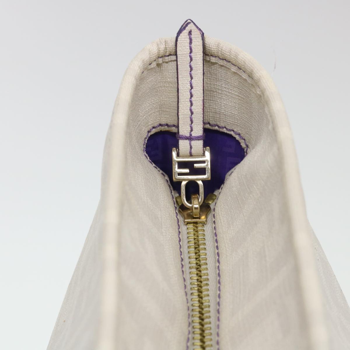 FENDI Zucca Canvas Tote Bag White 8BH185-UZD 108-211 am4133