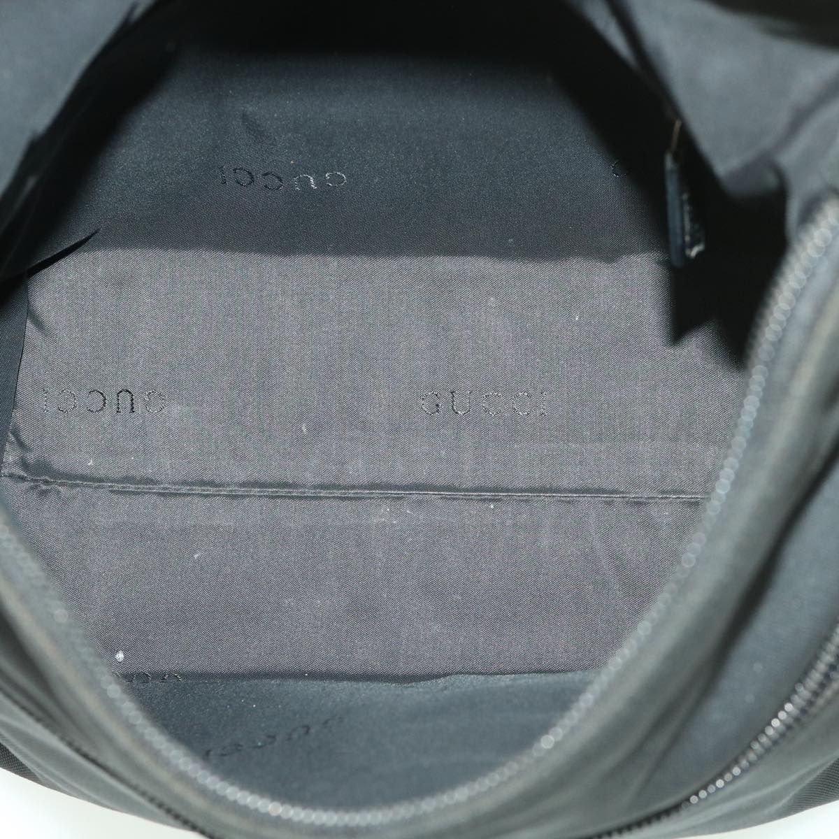 GUCCI Shoulder Bag Nylon Black 0013386 am4146