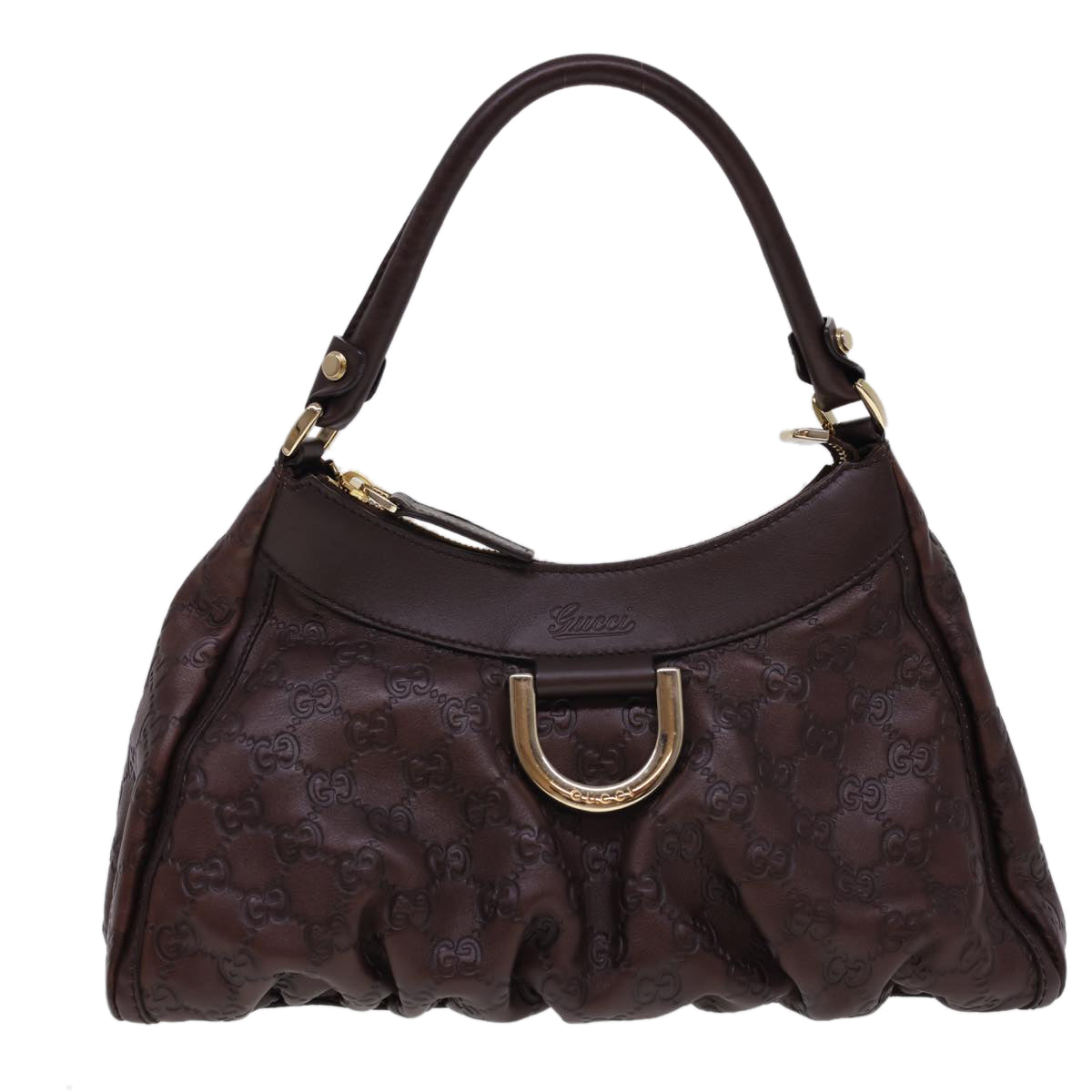 GUCCI Guccissima GG Canvas Shoulder Bag Brown 190525 am4182