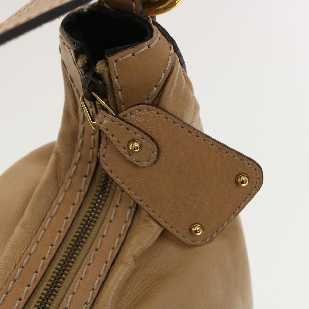 GUCCI Shoulder Bag Leather Brown 204991 am4195