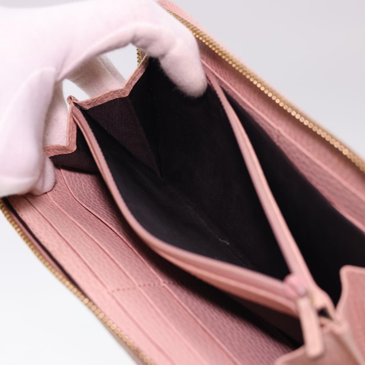 GUCCI Long Wallet Leather Pink 496334 am4210