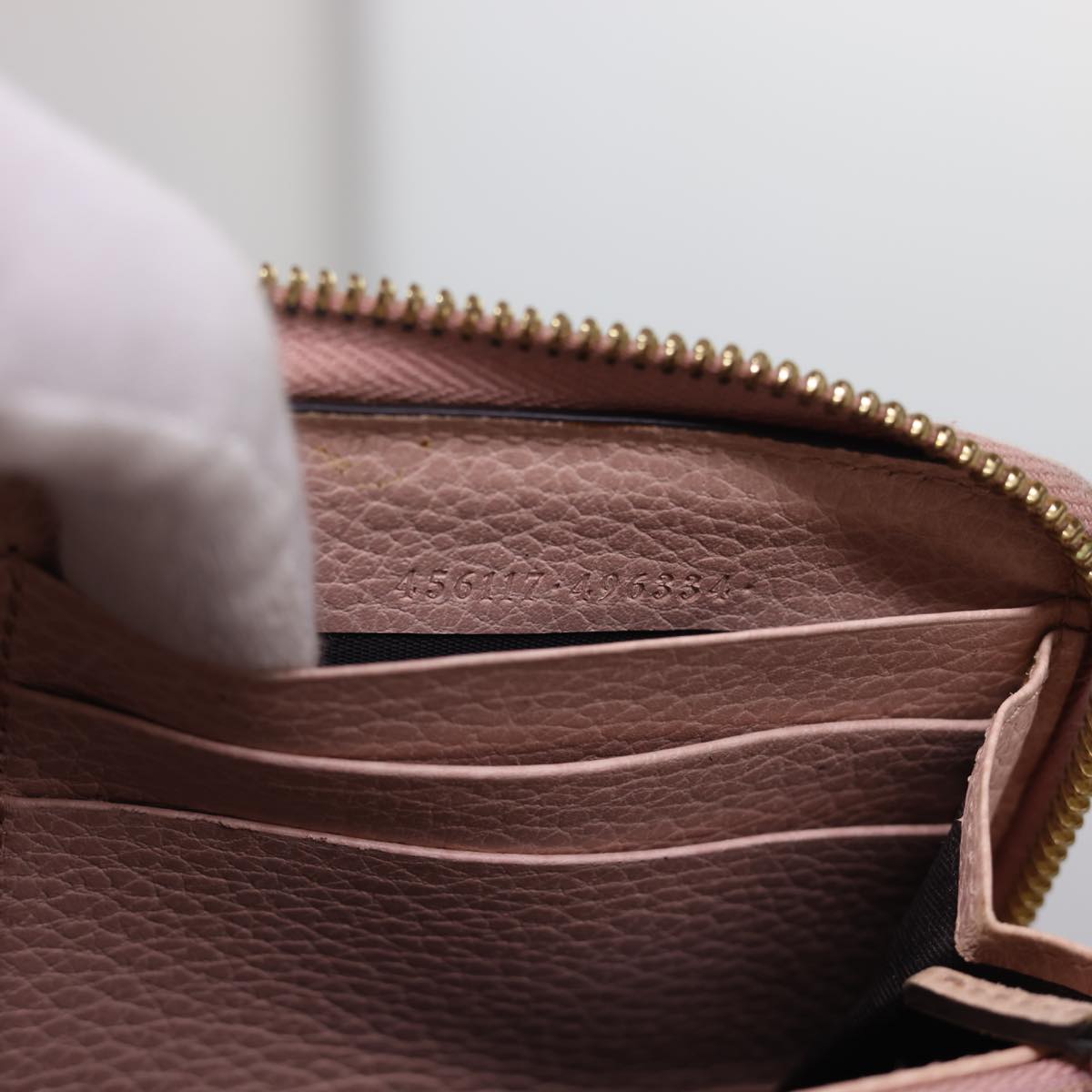 GUCCI Long Wallet Leather Pink 496334 am4210