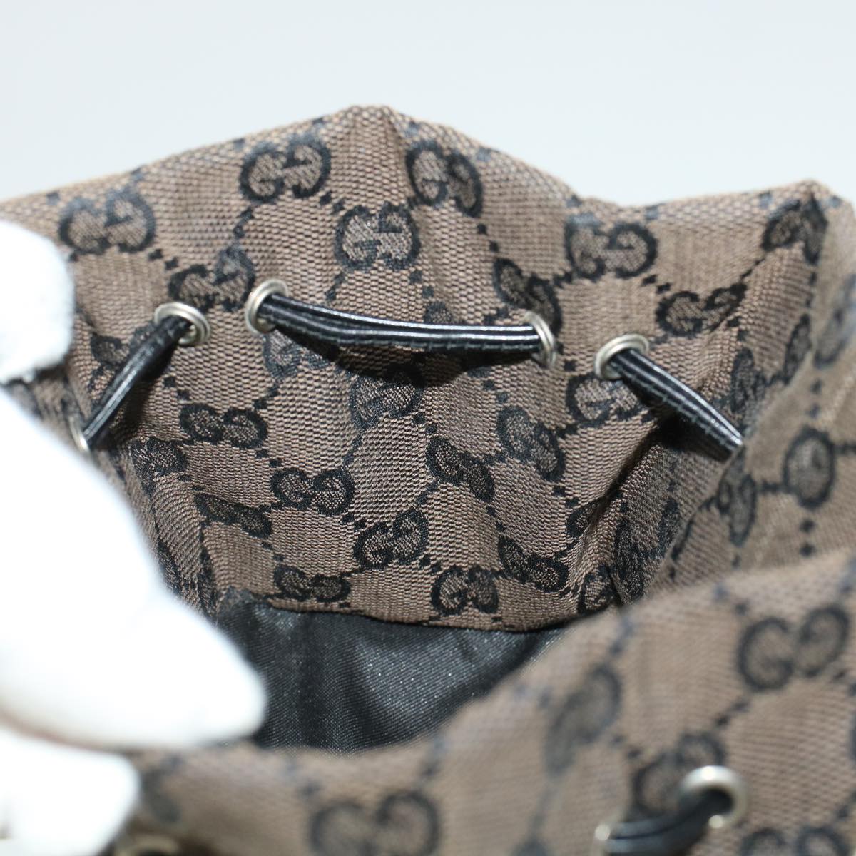GUCCI GG Canvas Pouch Brown am4309