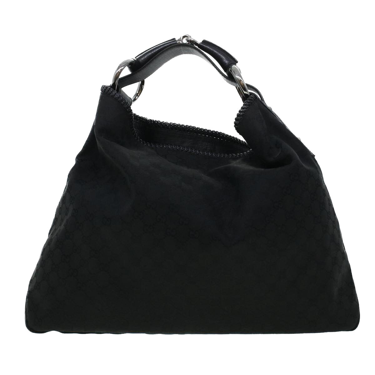 GUCCI GG Canvas Shoulder Bag Black 114900 am4367