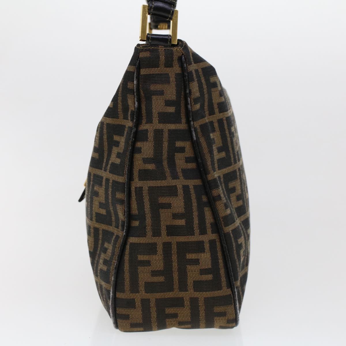 FENDI Zucca Canvas Shoulder Bag Brown am4375