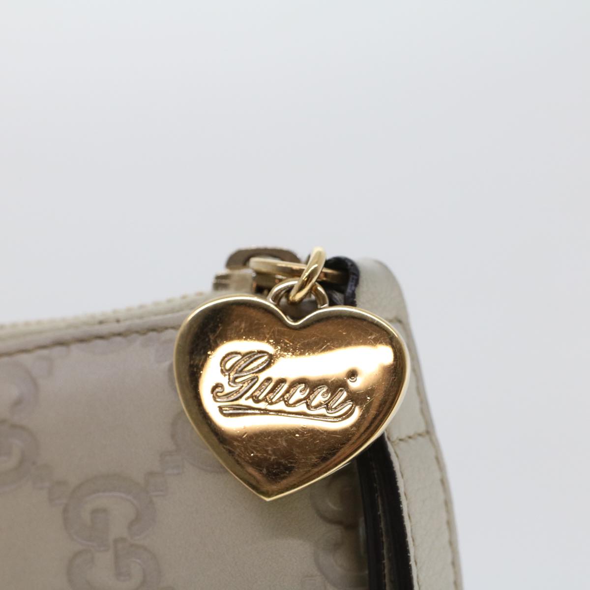 GUCCI GG Canvas Guccissima Long Wallet White 245914 am4402