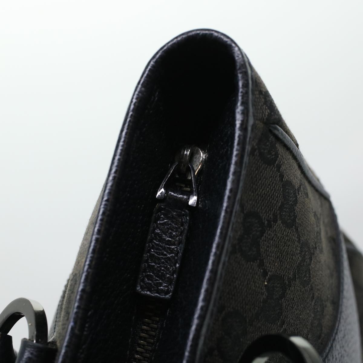 GUCCI GG Canvas Shoulder Hand Bag 2Set Black am4437
