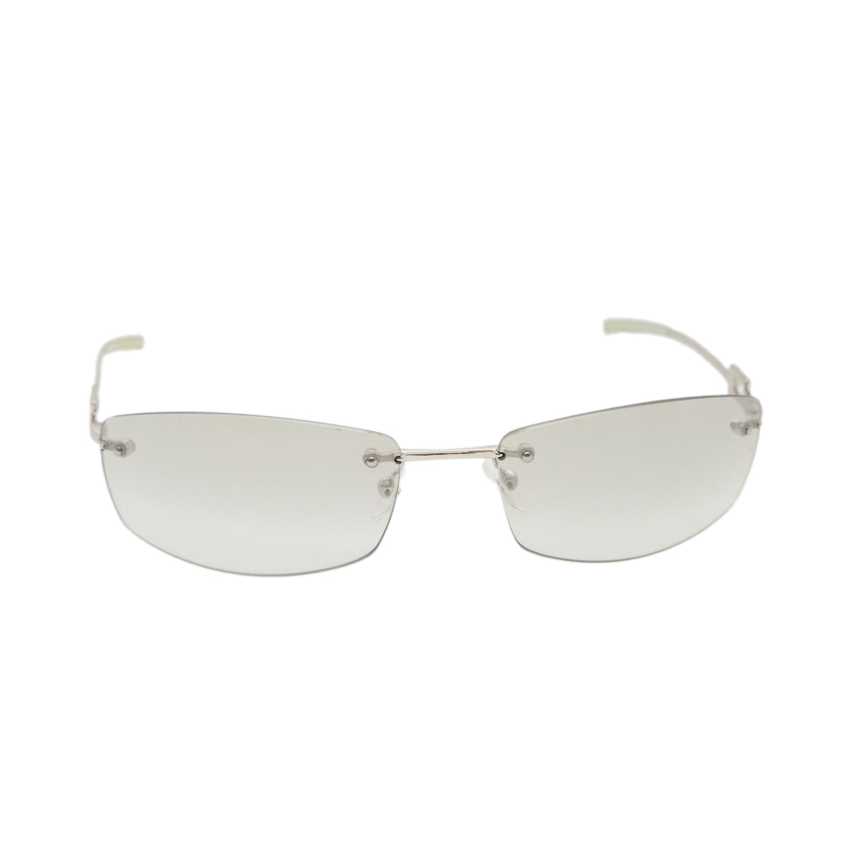 GUCCI Sunglasses Plastic Metal Silver am4458