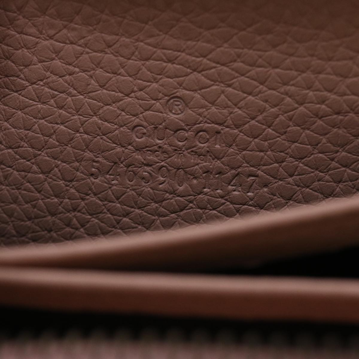 GUCCI Animalie Card Case Leather Pink 546590 am4503