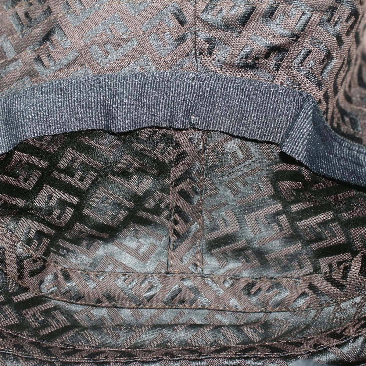 FENDI Zucchino Canvas Hat M Brown am4612