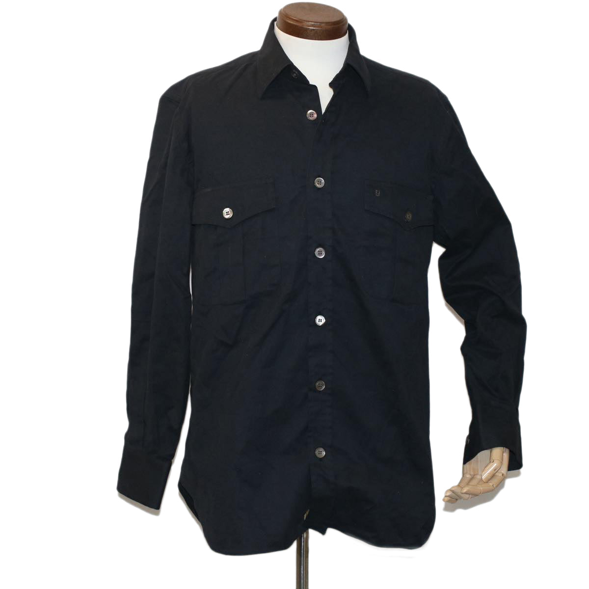 FENDI Shirt Cotton 15.5/39 Black am4785