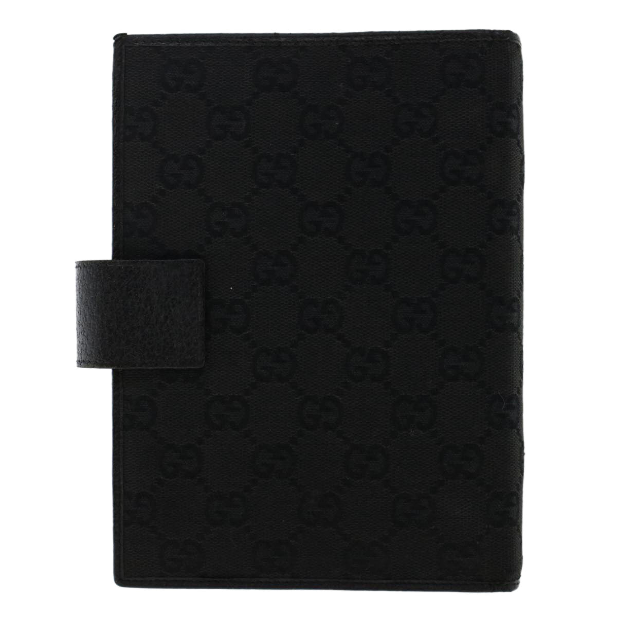 GUCCI GG Canvas Day Planner Cover Canvas Black 115241 am4862