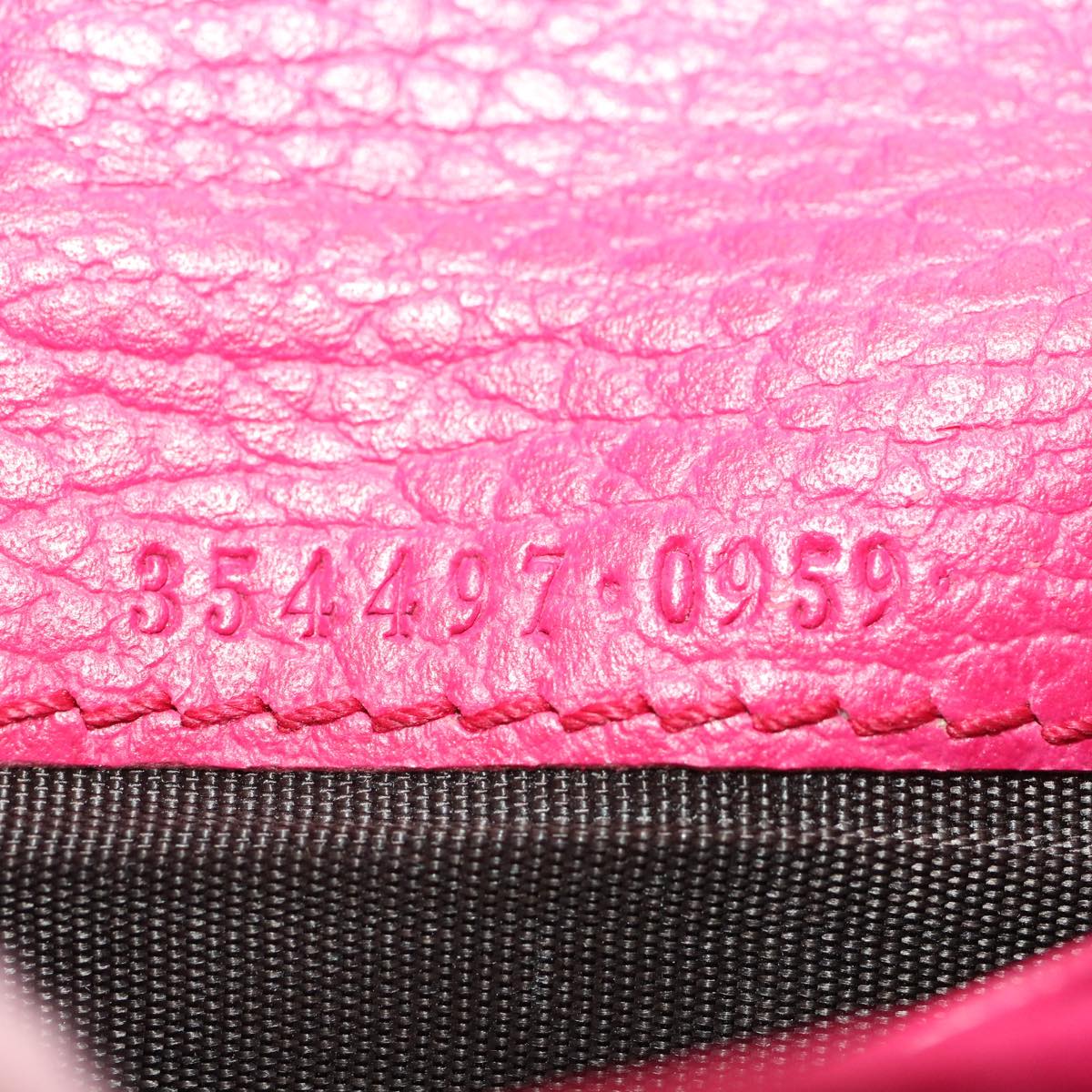 GUCCI Swing Wallet Leather Pink 354497 am4913