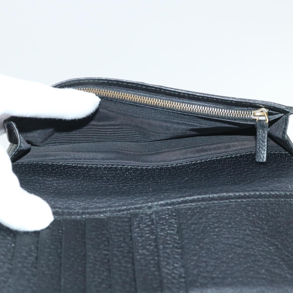 GUCCI GG Marmont Wallet Leather Black am4987