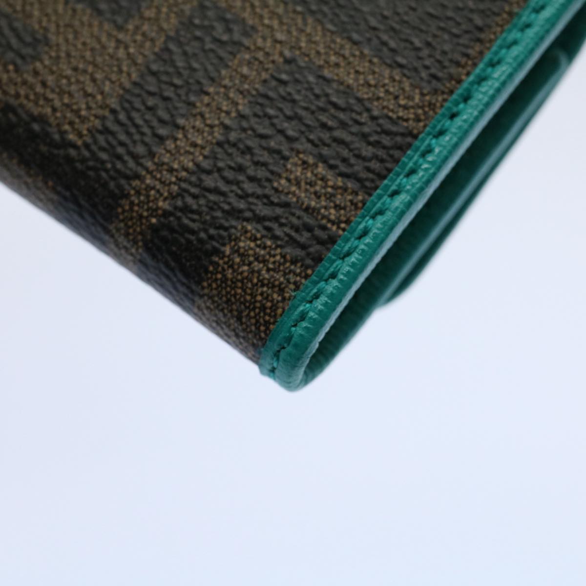 FENDI Zucca Canvas Key Case Black Brown am5112