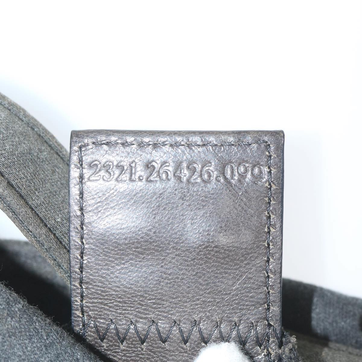 FENDI Mamma Baguette Shoulder Bag cotton Gray am5207
