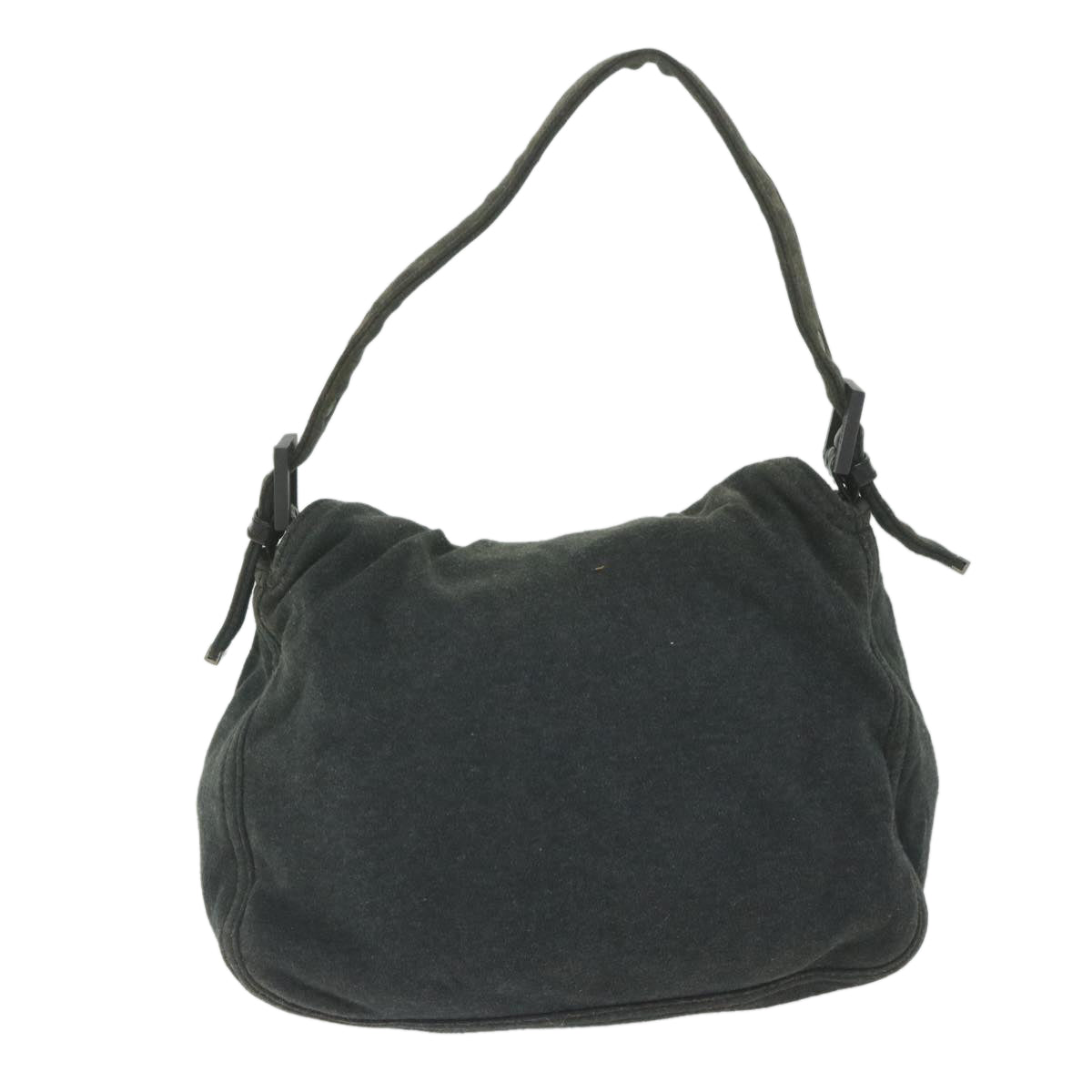 FENDI Mamma Baguette Shoulder Bag cotton Gray am5207