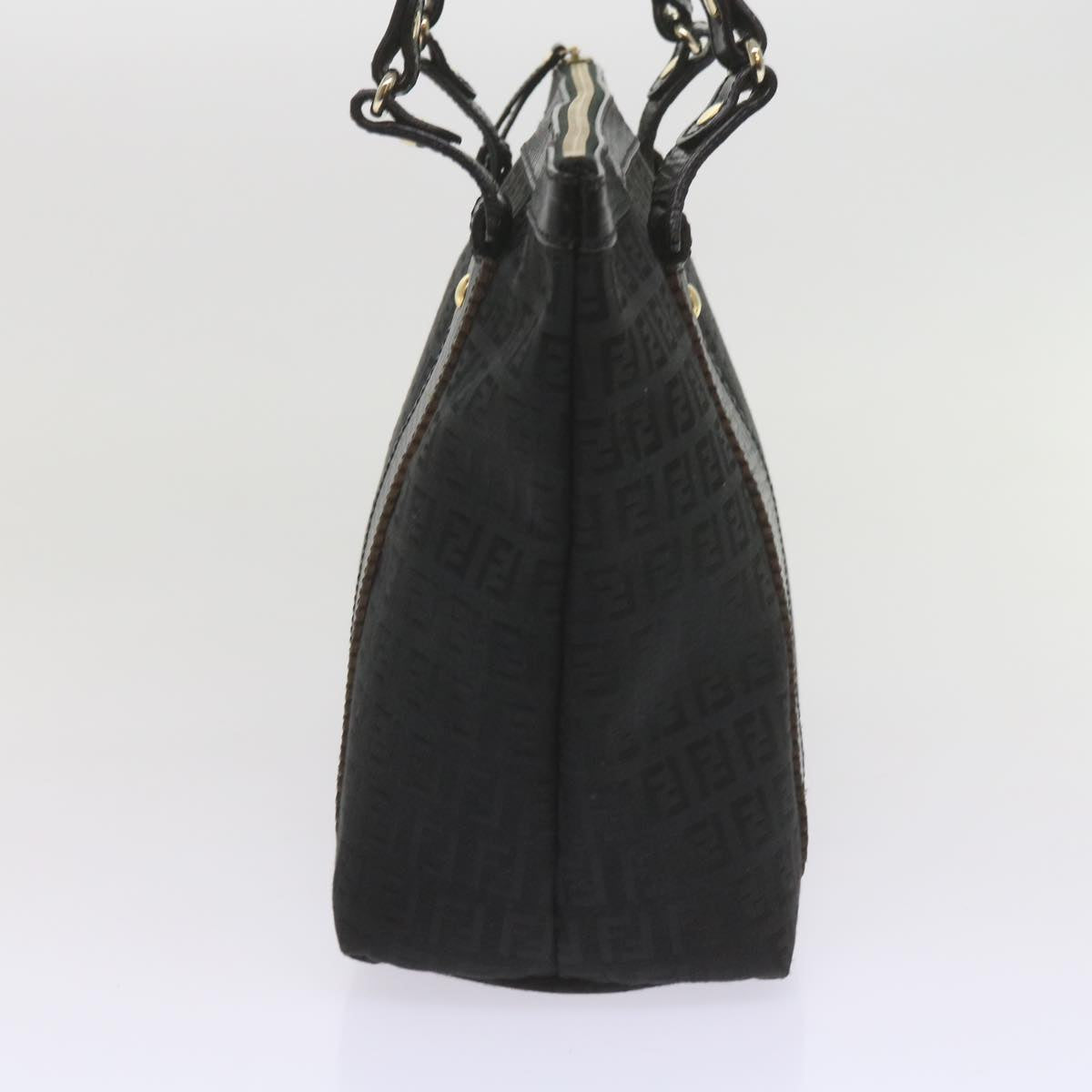 FENDI Zucchino Canvas Tote Bag Black am5285