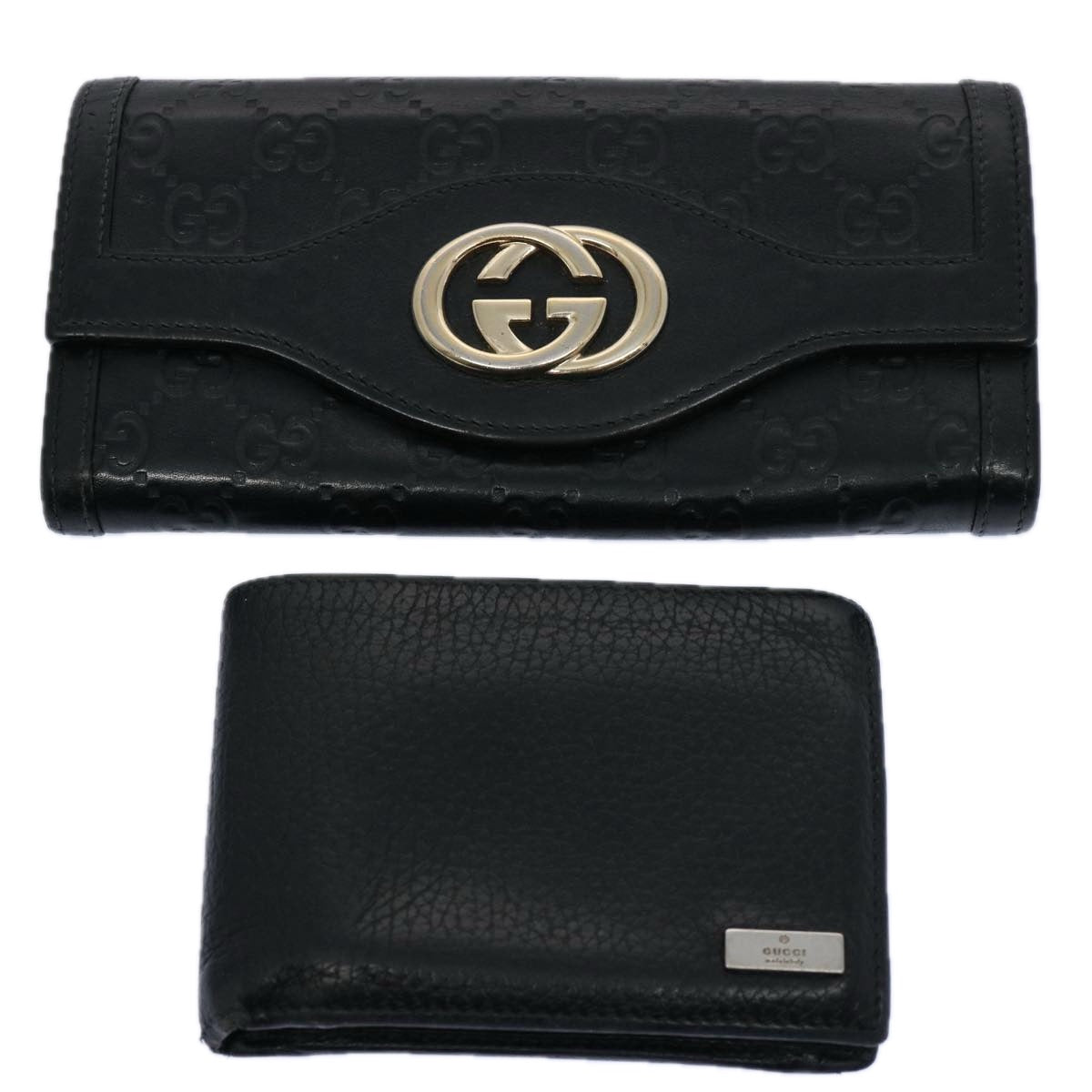 GUCCI GG Canvas Wallet 2Set Black am5336