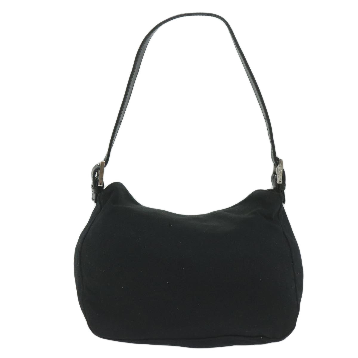 FENDI Mamma Baguette Shoulder Bag Nylon Black 2305 26426 008 am5339