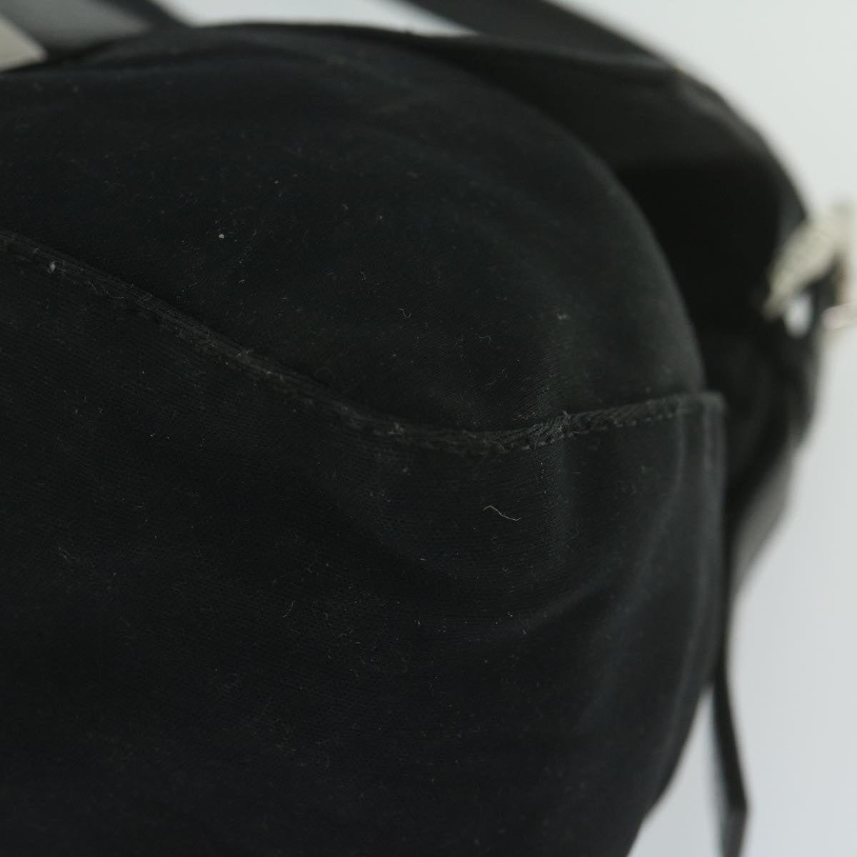 FENDI Mamma Baguette Shoulder Bag Nylon Black 2321 26325 008 am5345