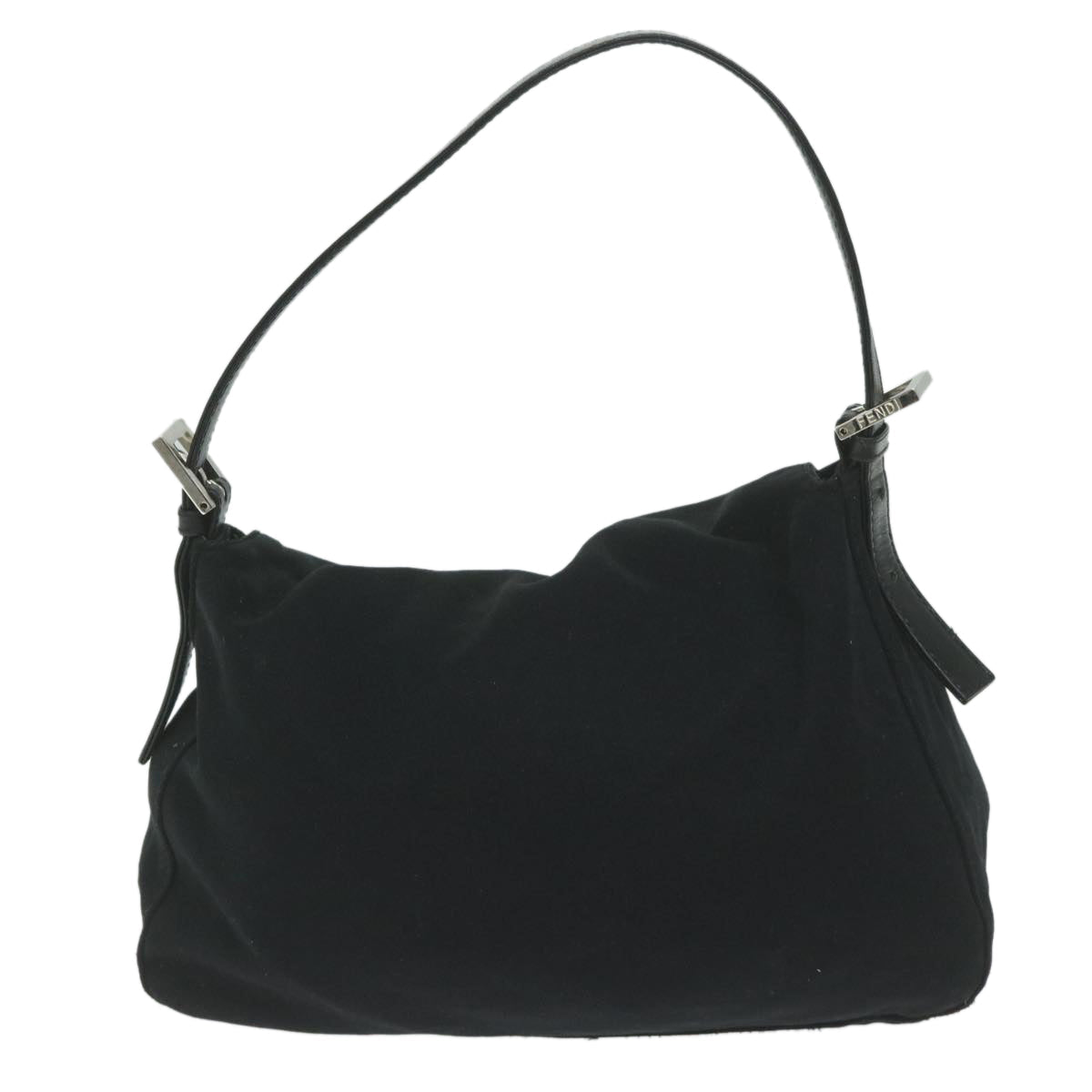 FENDI Mamma Baguette Shoulder Bag Nylon Black 2321 26325 008 am5345