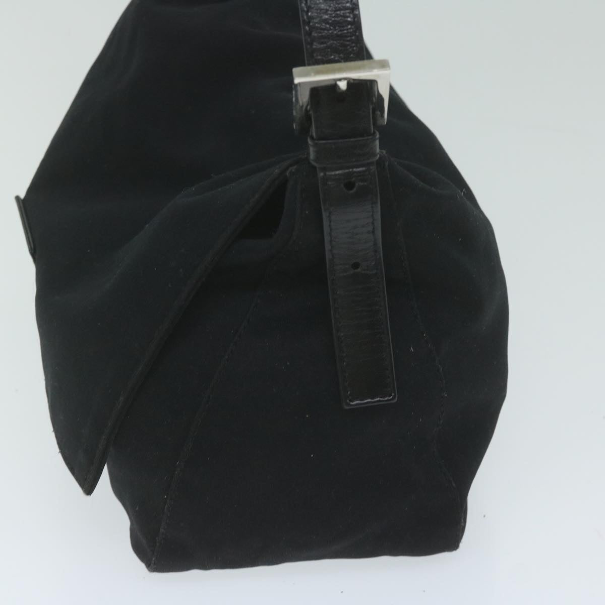 FENDI Mamma Baguette Shoulder Bag Nylon Black 2321 26325 008 am5345