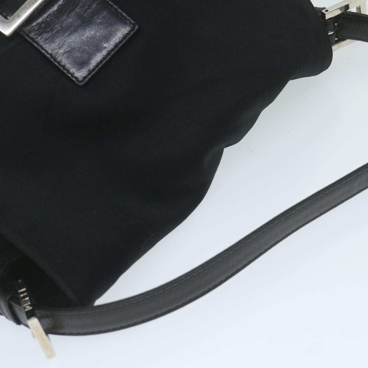 FENDI Mamma Baguette Shoulder Bag Nylon Black 2321 26325 008 am5345