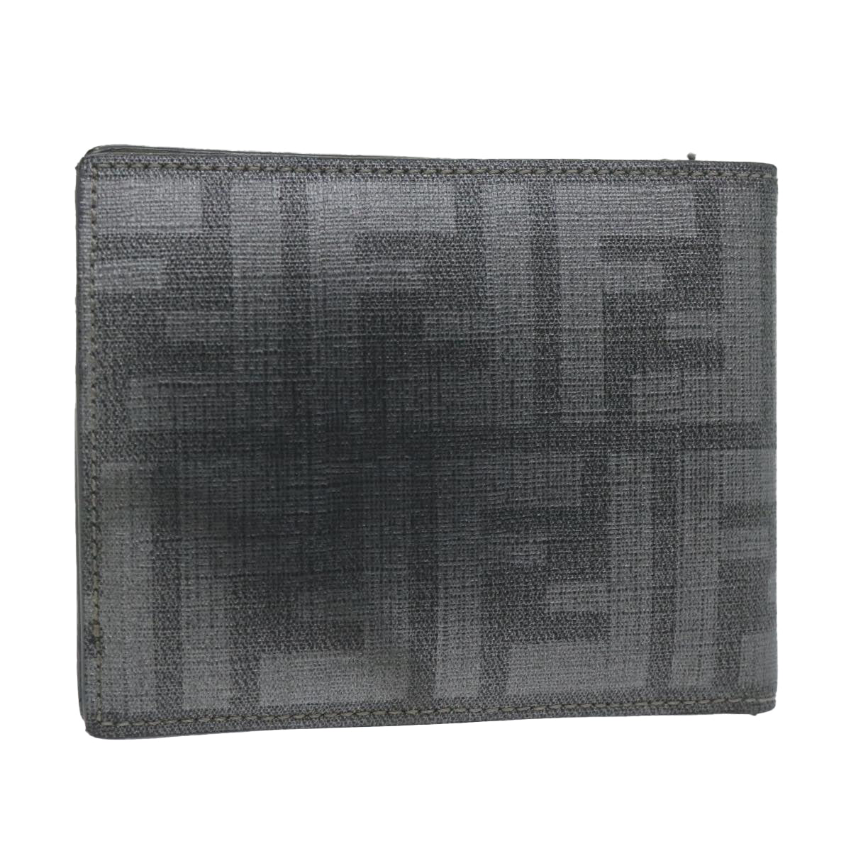 FENDI Zucca Canvas Wallet Gray am5394