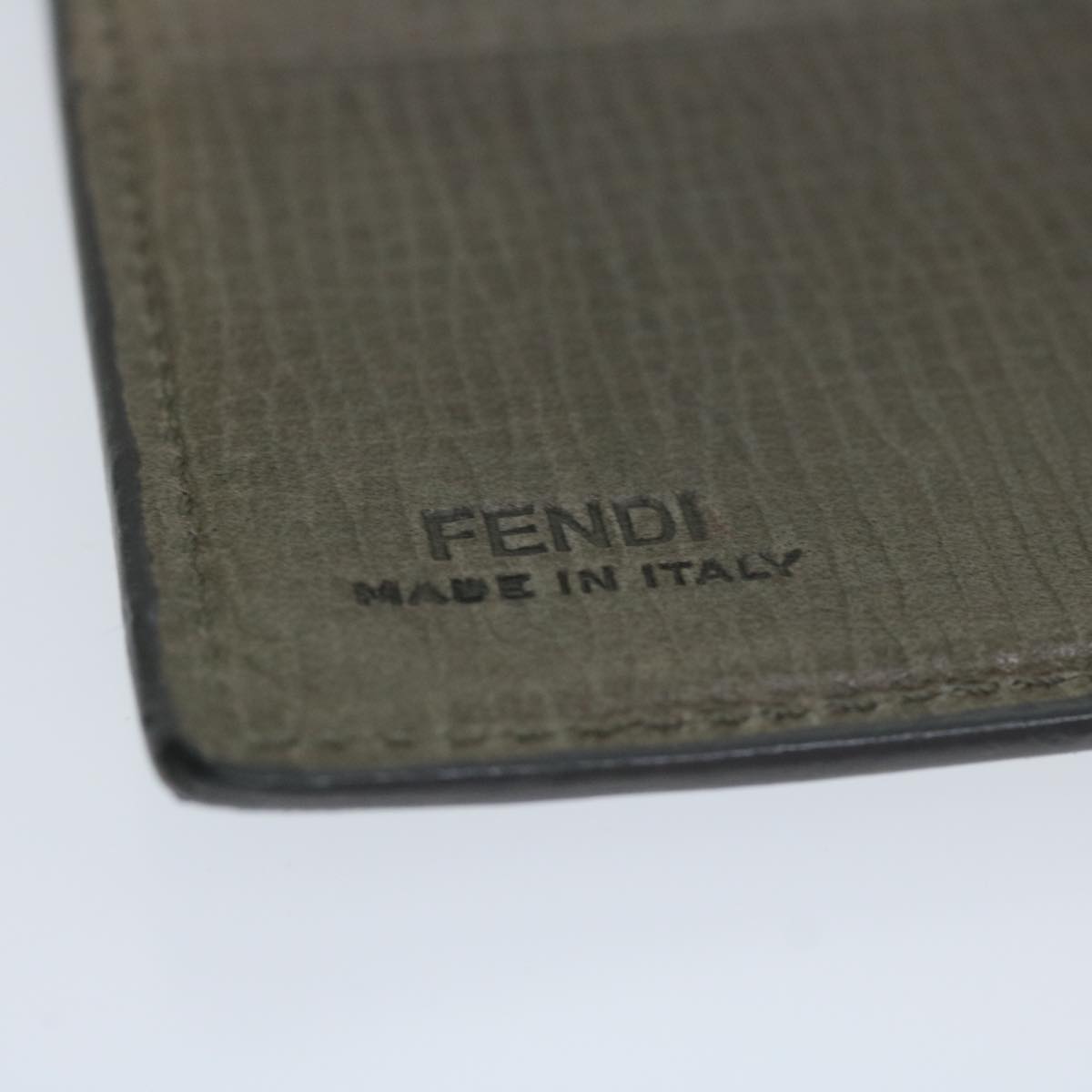 FENDI Zucca Canvas Wallet Gray am5394