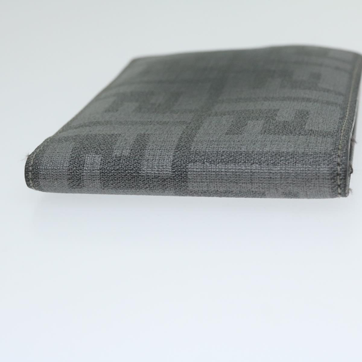 FENDI Zucca Canvas Wallet Gray am5394