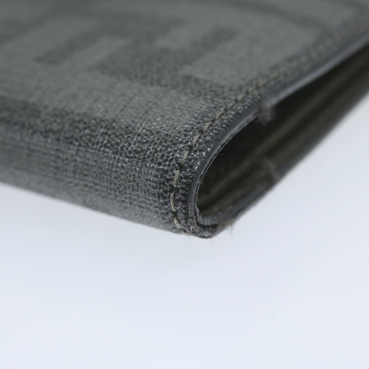 FENDI Zucca Canvas Wallet Gray am5394