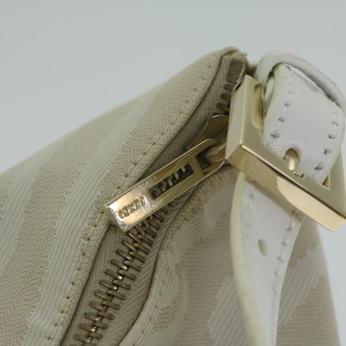 FENDI Hand Bag Canvas Beige am5396