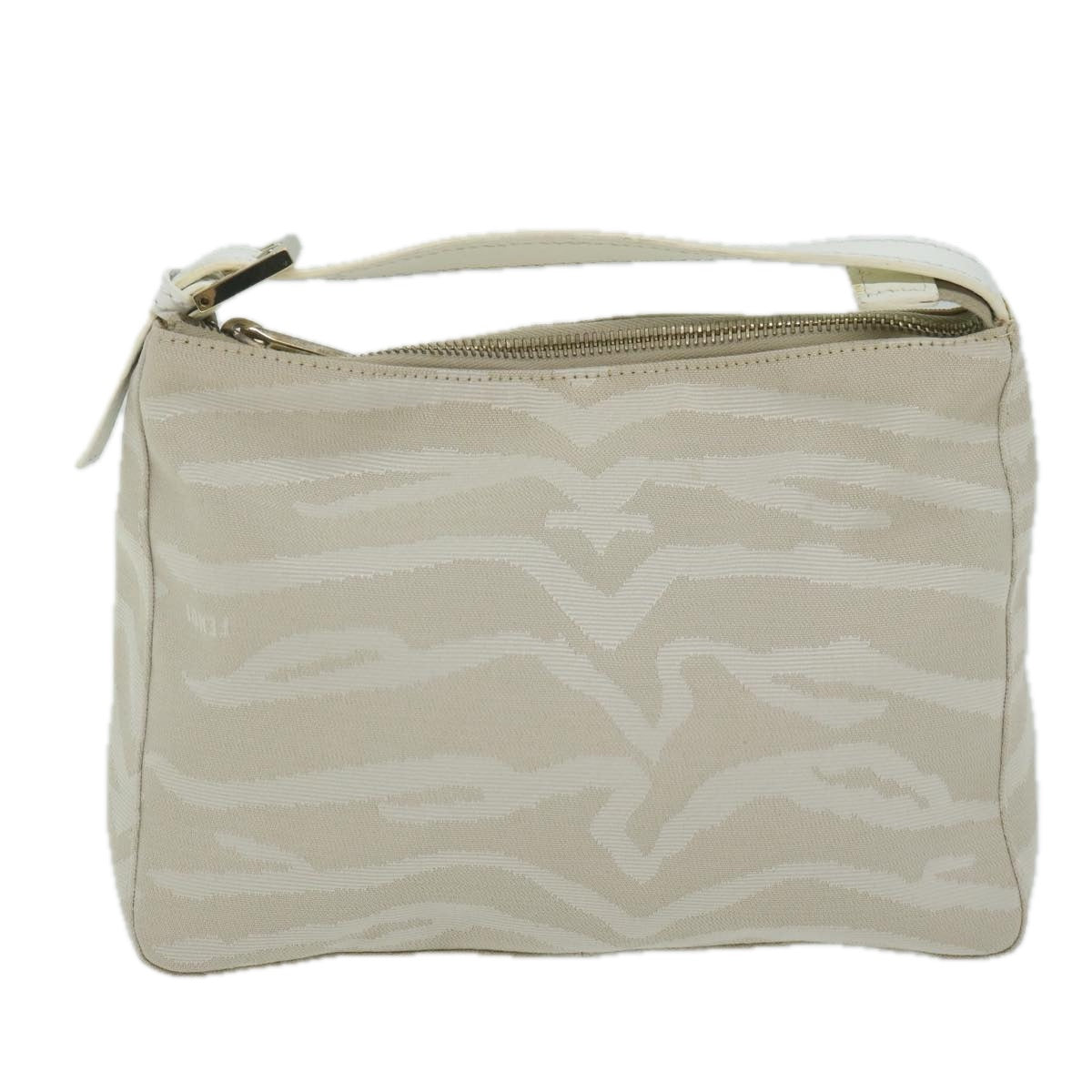 FENDI Hand Bag Canvas Beige am5396