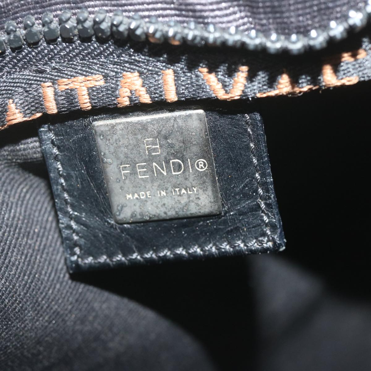 FENDI Hand Bag Nylon Black 2305 26488 099 am5438